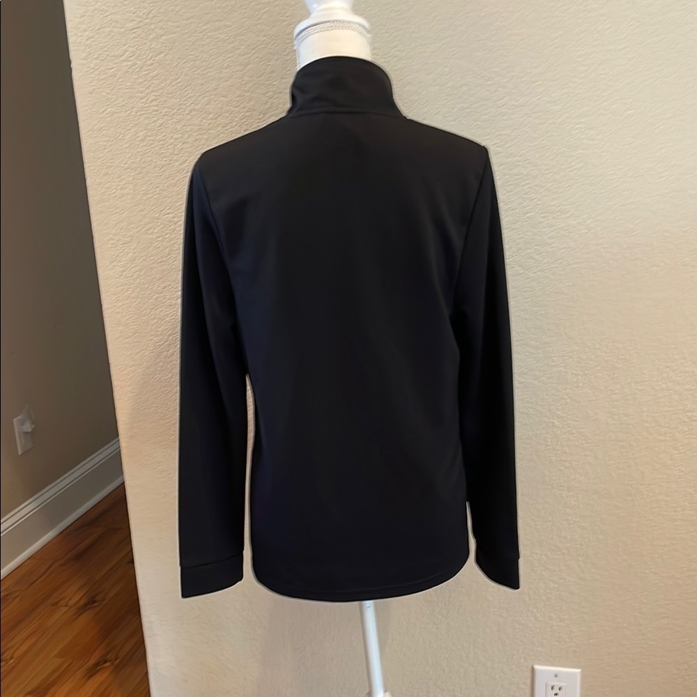 Women's Black Jacket with Pink and White Accents - Picture 4 of 5